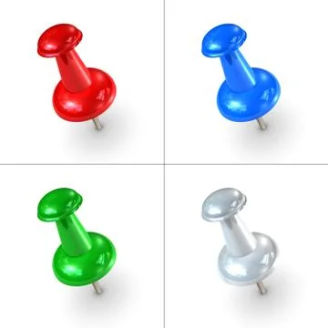 Thumbtacks Stock Illustration