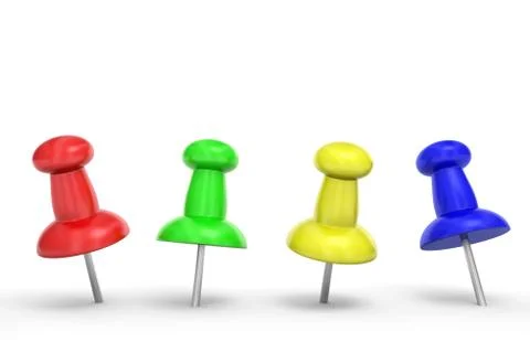 Thumbtacks Stock Illustration