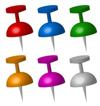 Thumbtacks Stock Illustration