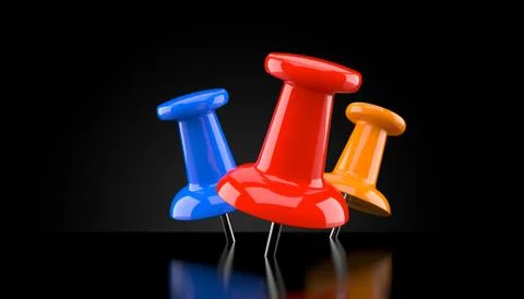 Thumbtacks Stock Illustration