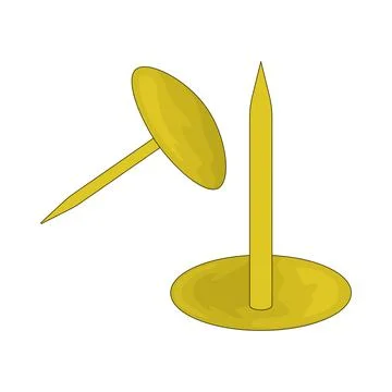 Thumbtacks illustration Stock Illustration