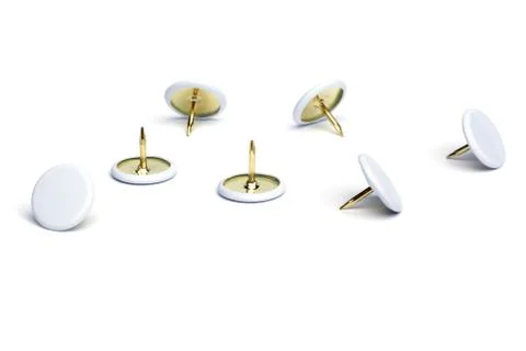 Thumbtacks - pushpins Stock Photos