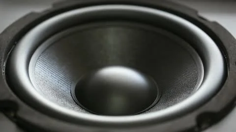 Thumping Bass Audio Speaker Stock Footage