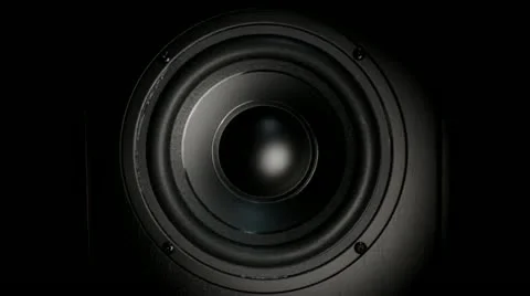 Thumping Bass Audio Speaker Video stock 12367838