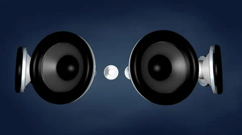 Thumping Speakers Stock Footage 26156386