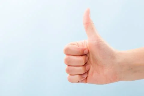 Thums up. Stock Photos