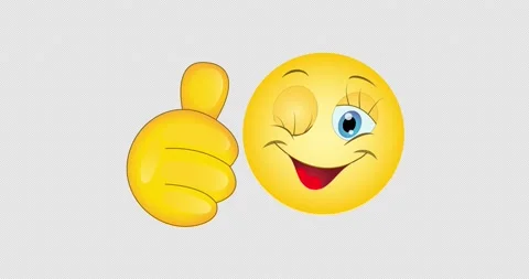 Thums up smiley Stock Footage 146524628