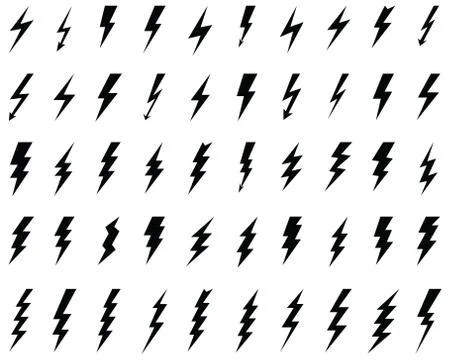 Thunder and flash lighting Stock Illustration