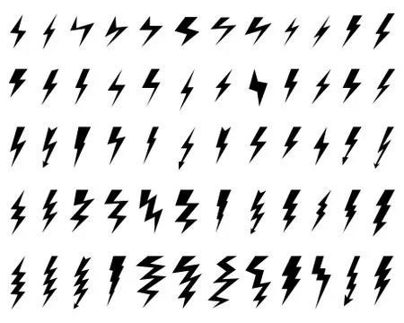 Thunder and flash lighting Stock Illustration
