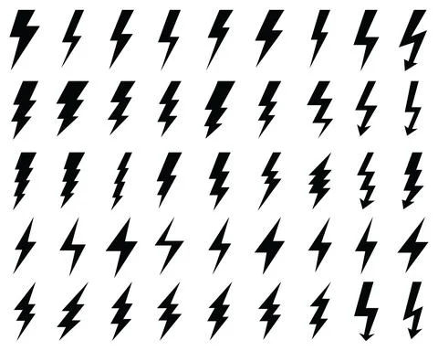 Thunder and flash lighting Stock Illustration