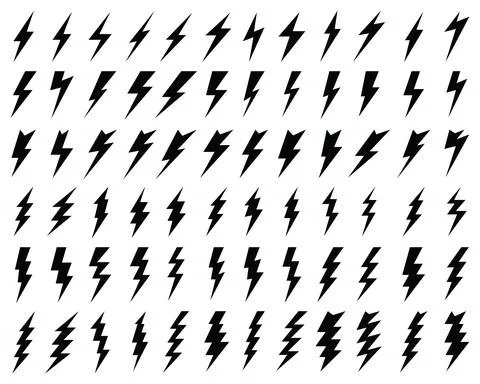 Thunder and flash lighting Stock Illustration