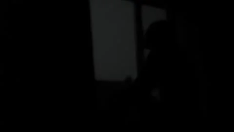 Thunder and lightning outside the window. Strong lightning outside the window Stock Footage 276507023