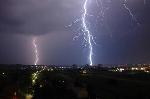 Thunder and Lightning Stock Photos