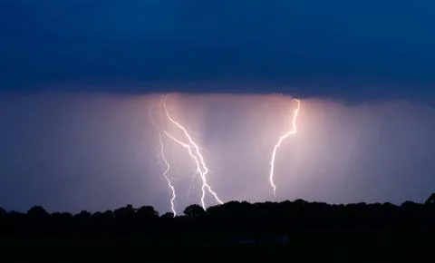 Thunder and lightning Foto stock