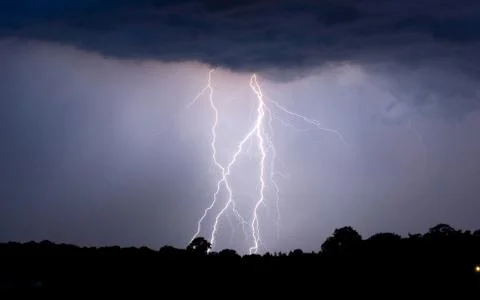 Thunder and lightning Stock Photos