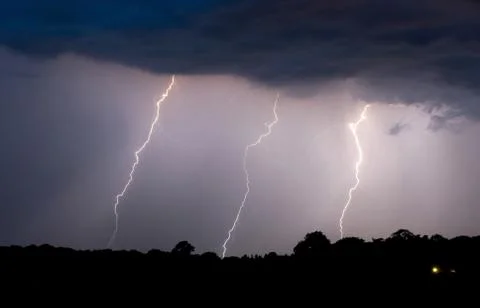 Thunder and lightning Stock Photos