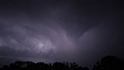 Thunder And Lightning Storm Clouds Stock Footage 158399593