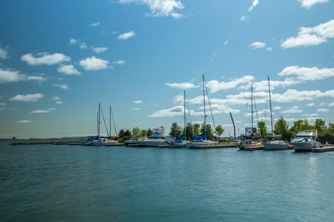Thunder Bay Harbour Timelapse Stock Footage 118529123