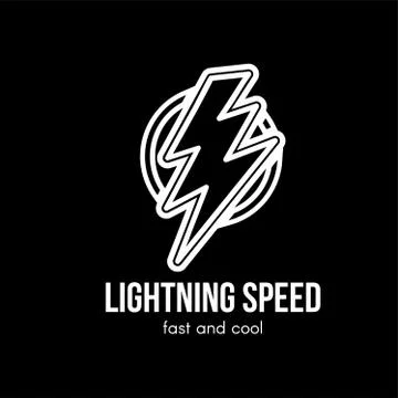 Thunder cartoon gradient illustration Ilustración de archivo