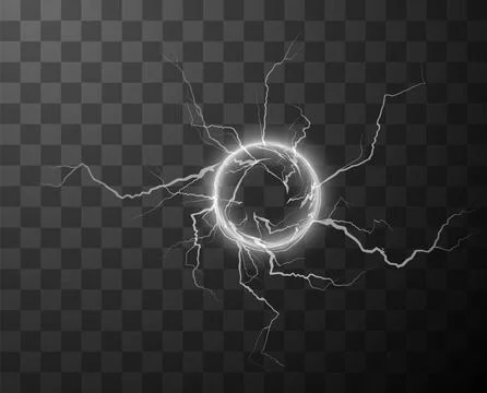 Thunder circle effect vector illustration Stock Illustration