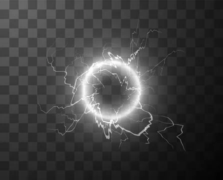 Thunder circle effect vector illustration Stock Illustration