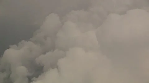 Thunder clouds aerial Stock Footage 8677660