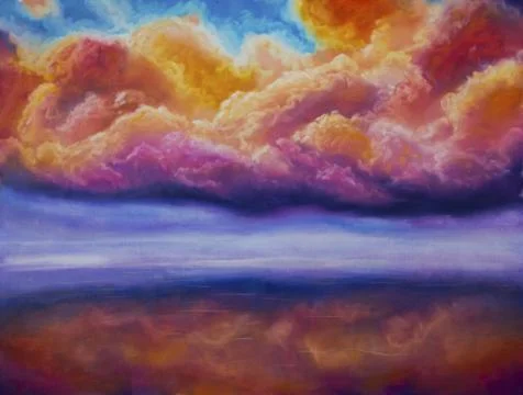 Thunder clouds Ilustración de archivo