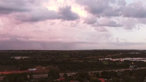 Thunder clouds rolling in Stock Footage 132884274