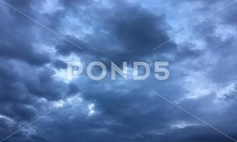 Thunder clouds, sky blue background. cloud blue sky. Stock Photos