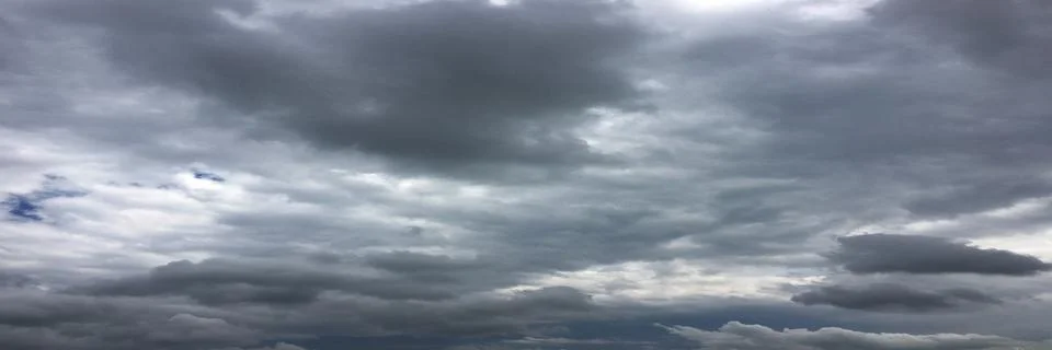 Thunder clouds, sky blue background. cloud blue sky. Stock Photos