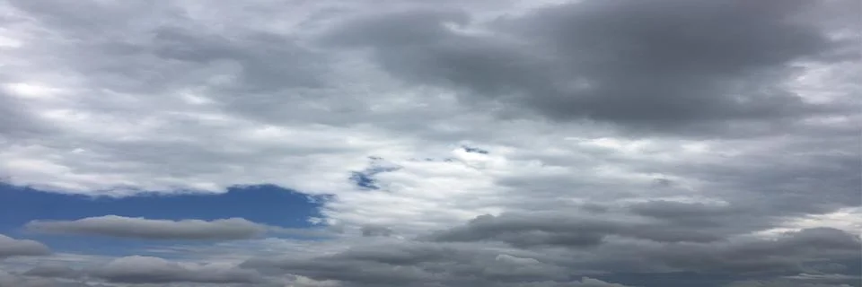 Thunder clouds, sky blue background. cloud blue sky. Stock Photos