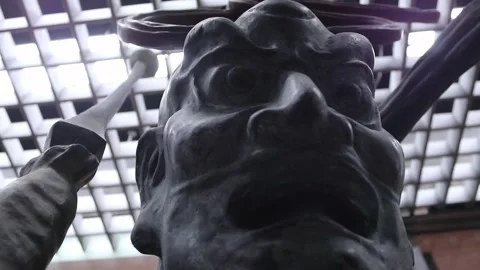 Thunder God Statue Stock Footage 160464022