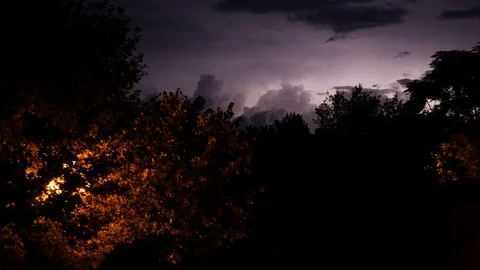 Thunder on the horizon Stock Footage 95527083