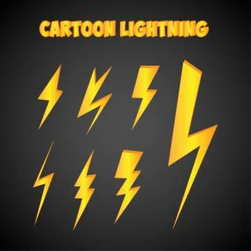 Thunder icon. Thunder abstract. Thunder image Stock Illustration