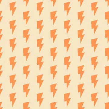 Thunder lighting flash seamless pattern background Illustrazione stock