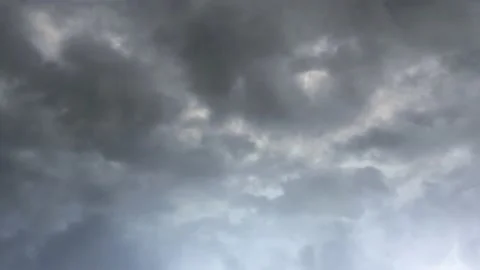 Thunder, lightning and rain during a summer storm Stock Footage 229915227