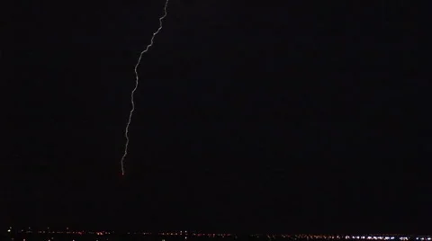 Thunder lightning and storm in South Africa Stock Footage 54590442