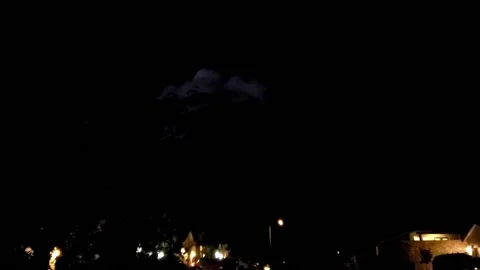 Thunder lightning clouds  Stock Footage 202617733