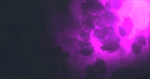Thunder &amp; Lightning - Pink &amp; Purple Stock Footage 92501219