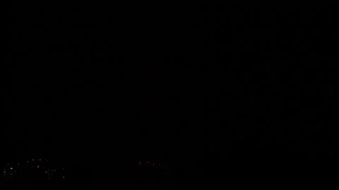 Thunder lightning strikes. Lightning breaks the darkness. Video stock 132277959