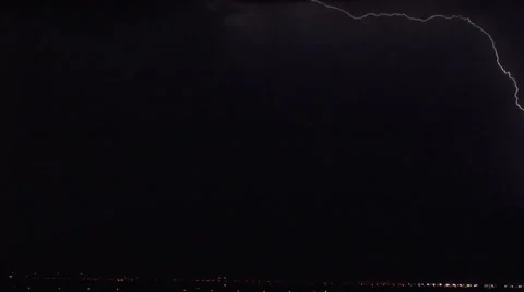 Thunder lightning's and storm in South Africa Stock Footage