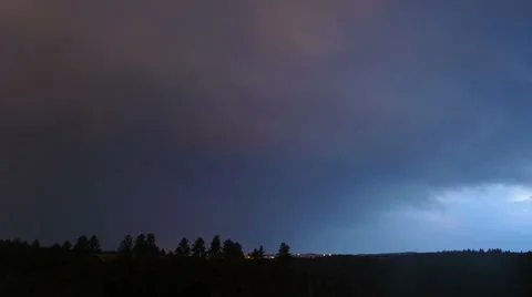 Thunder Moon Stock Footage 54746627