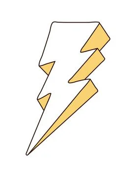 Thunder patch design Illustrazione stock