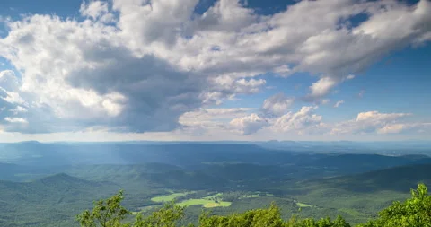 Thunder Ridge Overlook Cloudscape Timelapse (One of Two) Stock Footage 247742764