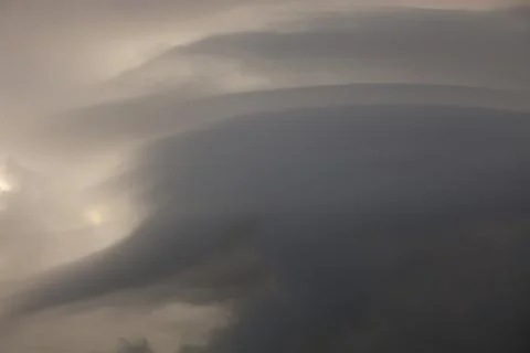 Thunder storm clouds over the Lake District, Cumbria, UK Stock Photos