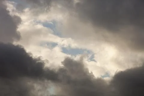 Thunder storm clouds over the Lake District, Cumbria, UK 写真素材