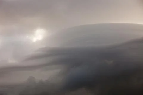 Thunder storm clouds over the Lake District, Cumbria, UK 스톡 사진