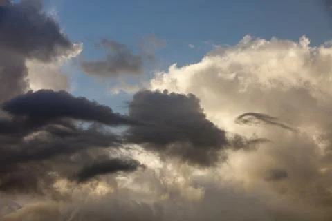 Thunder storm clouds over the Lake District, Cumbria, UK Foto stock