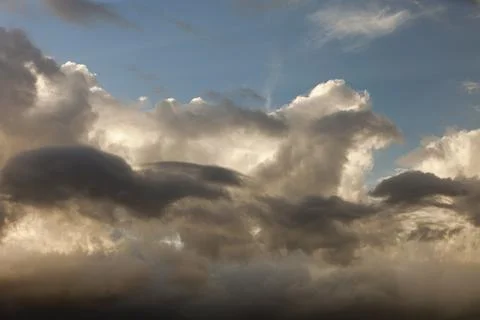 Thunder storm clouds over the Lake District, Cumbria, UK 스톡 사진