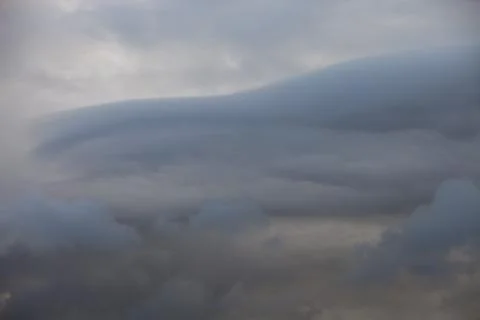 Thunder storm clouds over the Lake District, Cumbria, UK Foto stock